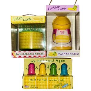 Talisman Designs 3 Piece Corn on the Cob Utilities Butter/Strip/Hold Onto Corn